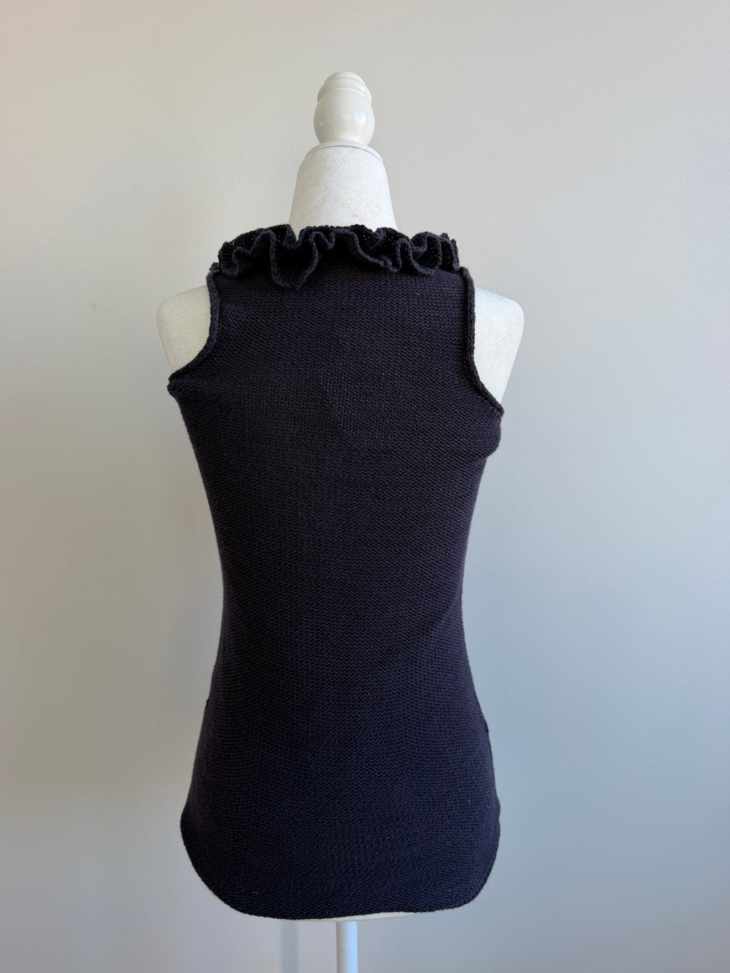 Vintage Marc by Marc Jacobs Rosette Ruffle Knit Tank Top