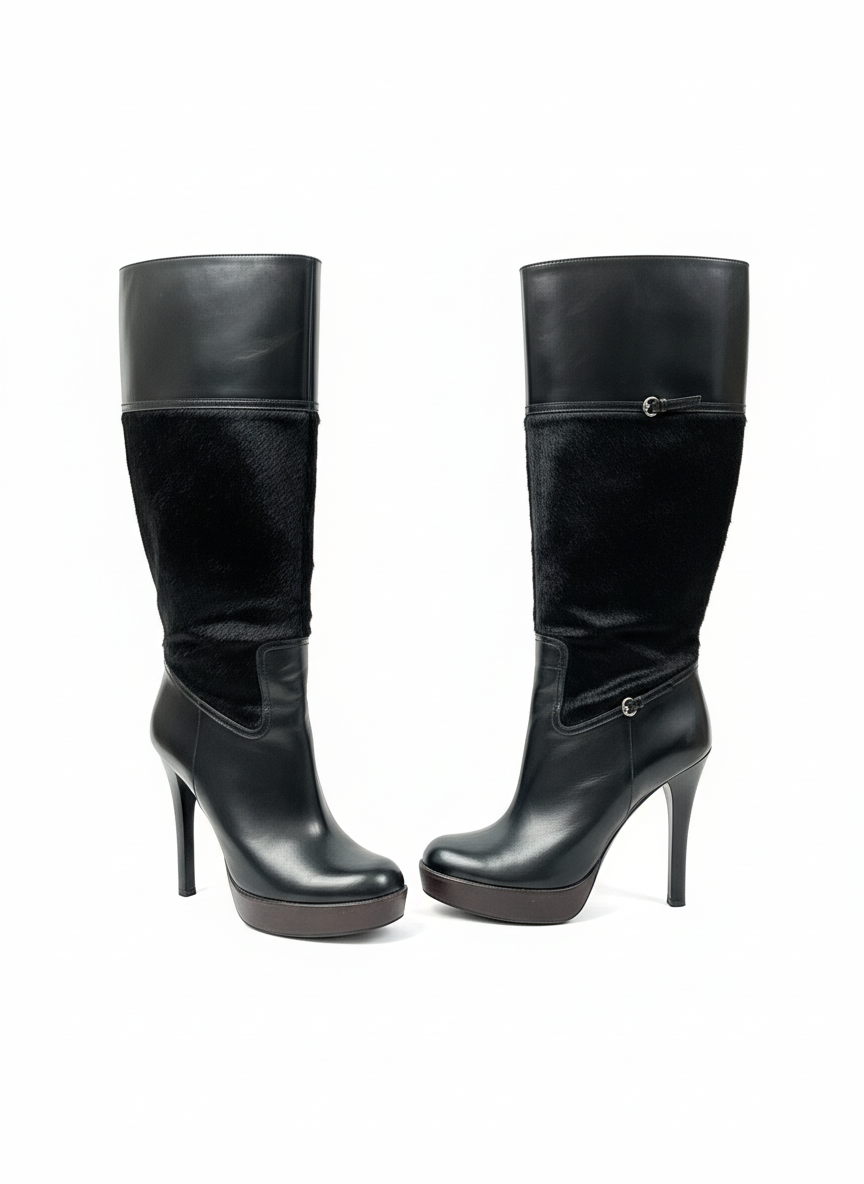 Gucci Pony Hair Boots