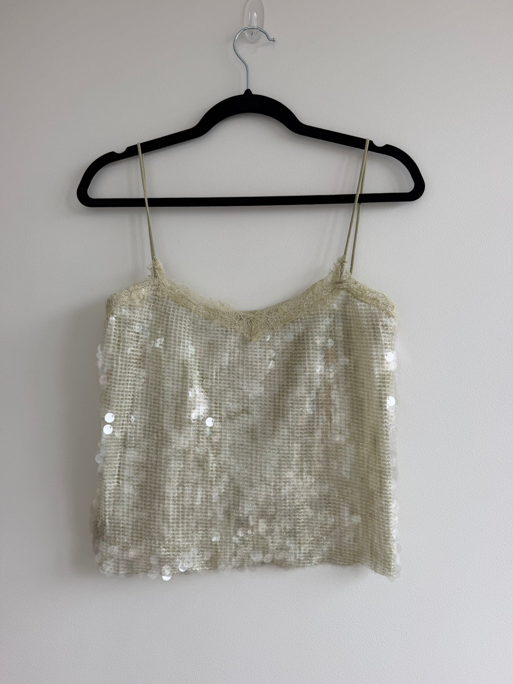 Y2K Sequin Lace Cami