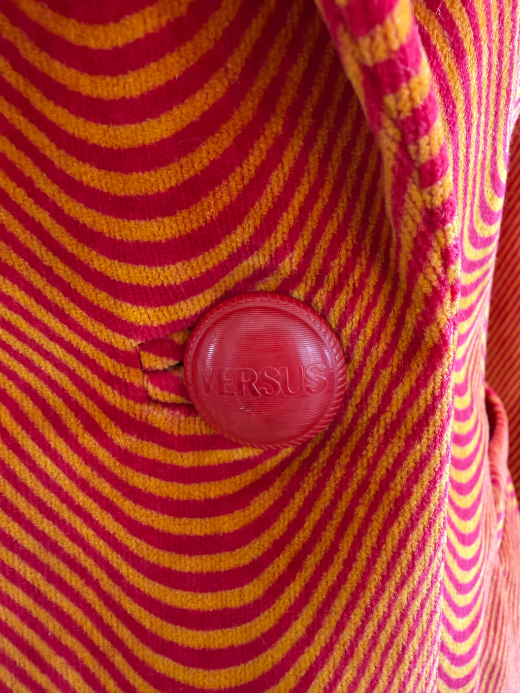 1990s Versus Gianni Versace Psychedelic Velvet Blazer