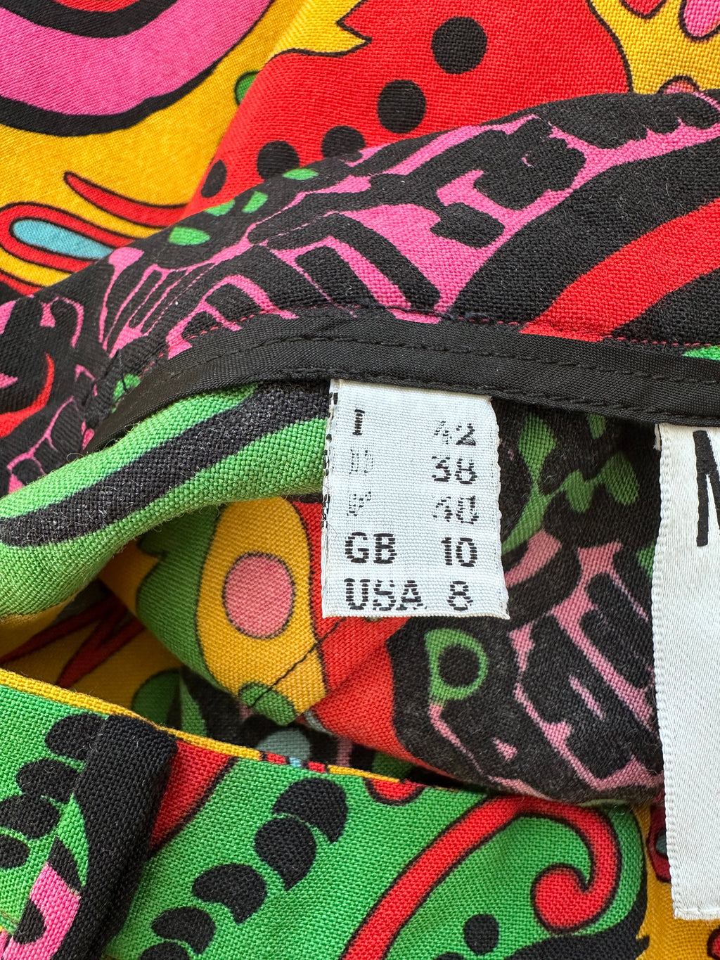 Vintage Moschino Couture Printed Pants — 90s Era