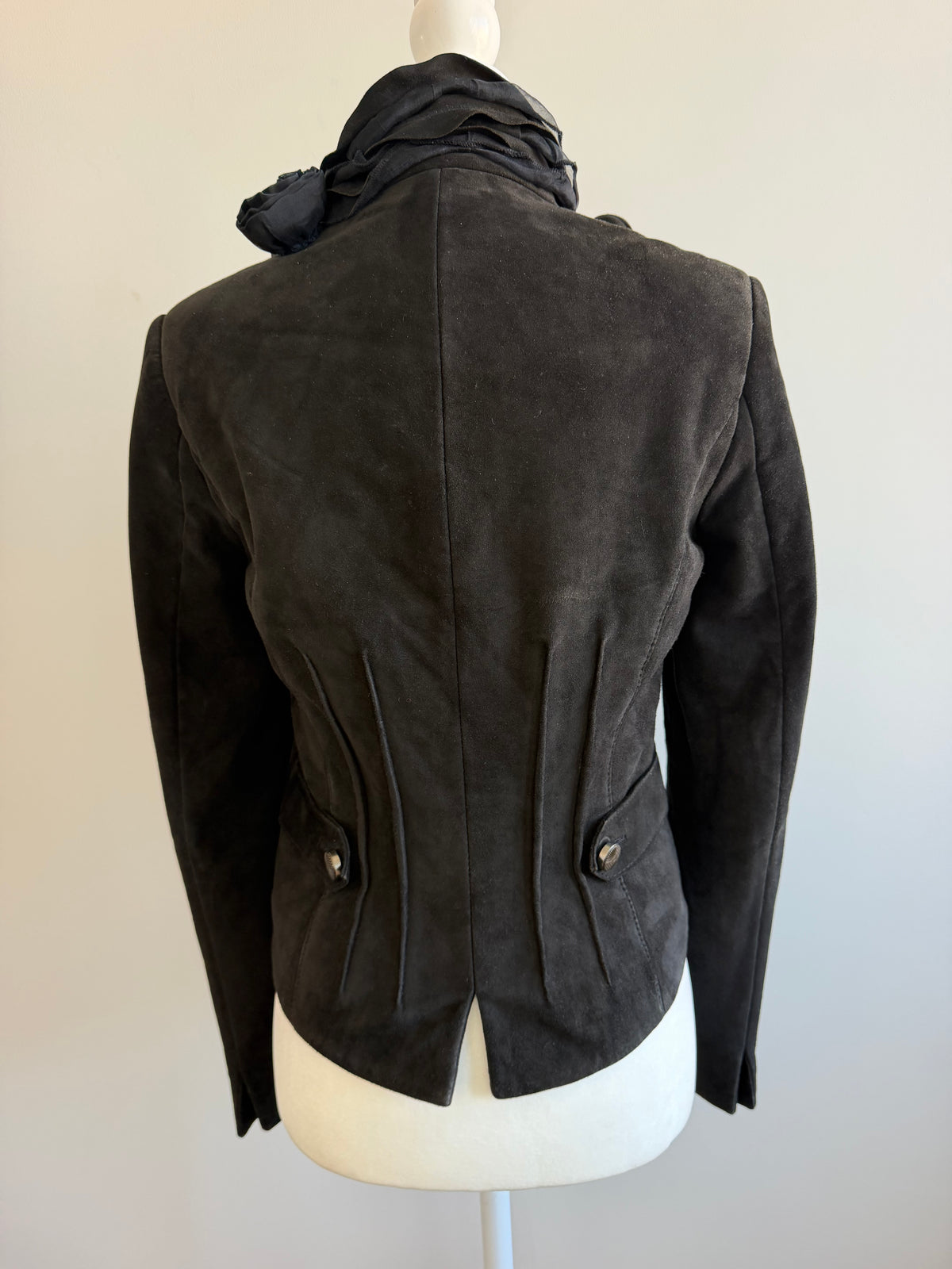 Class Roberto Cavalli Leather Rosette Jacket - 2009
