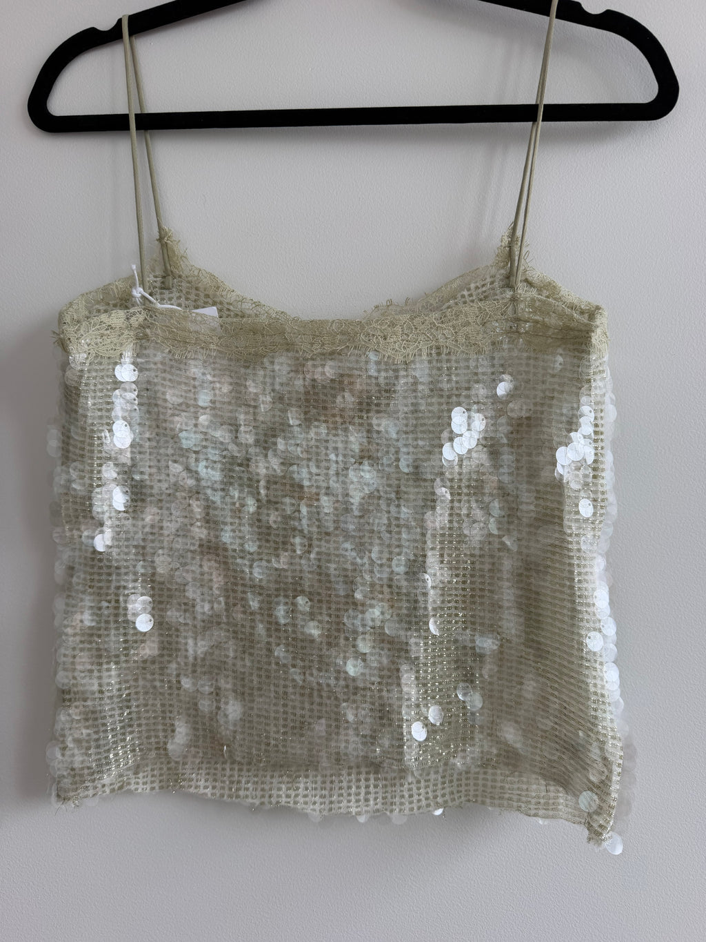 Y2K Sequin Lace Cami