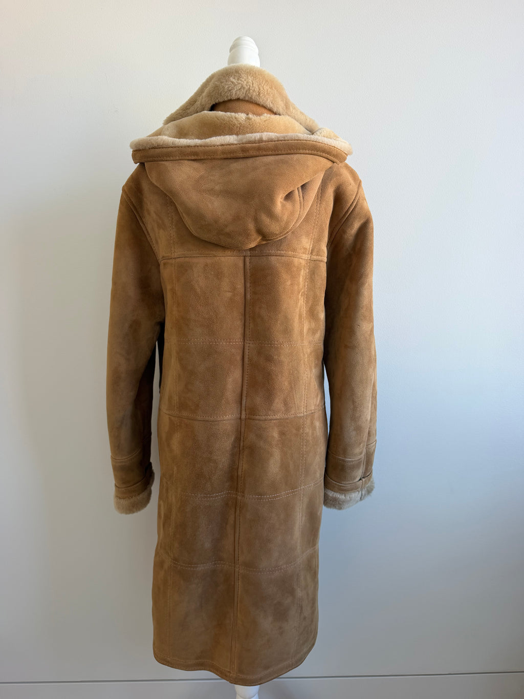 1970s French Shearling Toggle Coat – Camel Suede