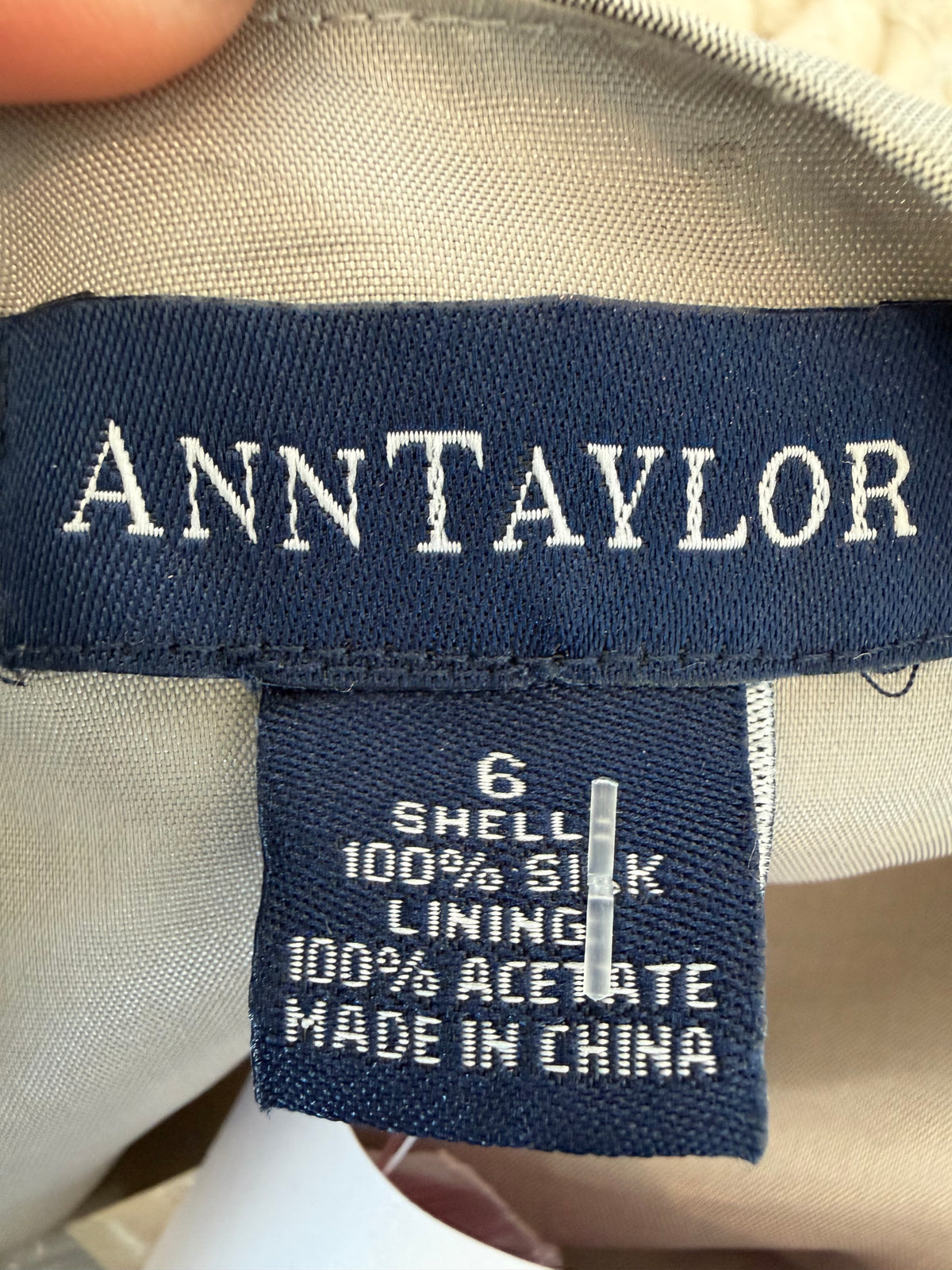 Vintage Ann Taylor Metallic Silk Beaded Camisole Top