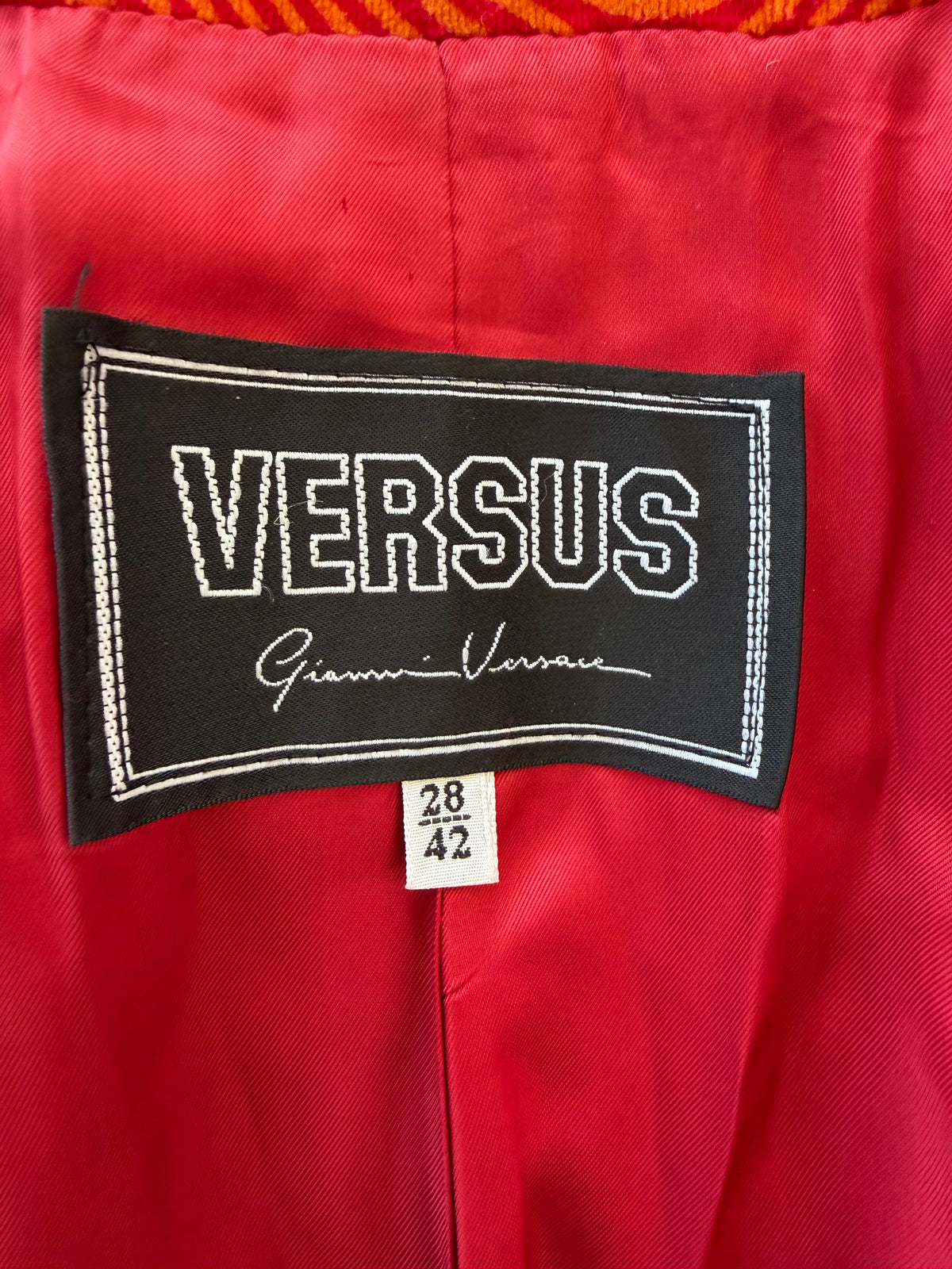 1990s Versus Gianni Versace Psychedelic Velvet Blazer