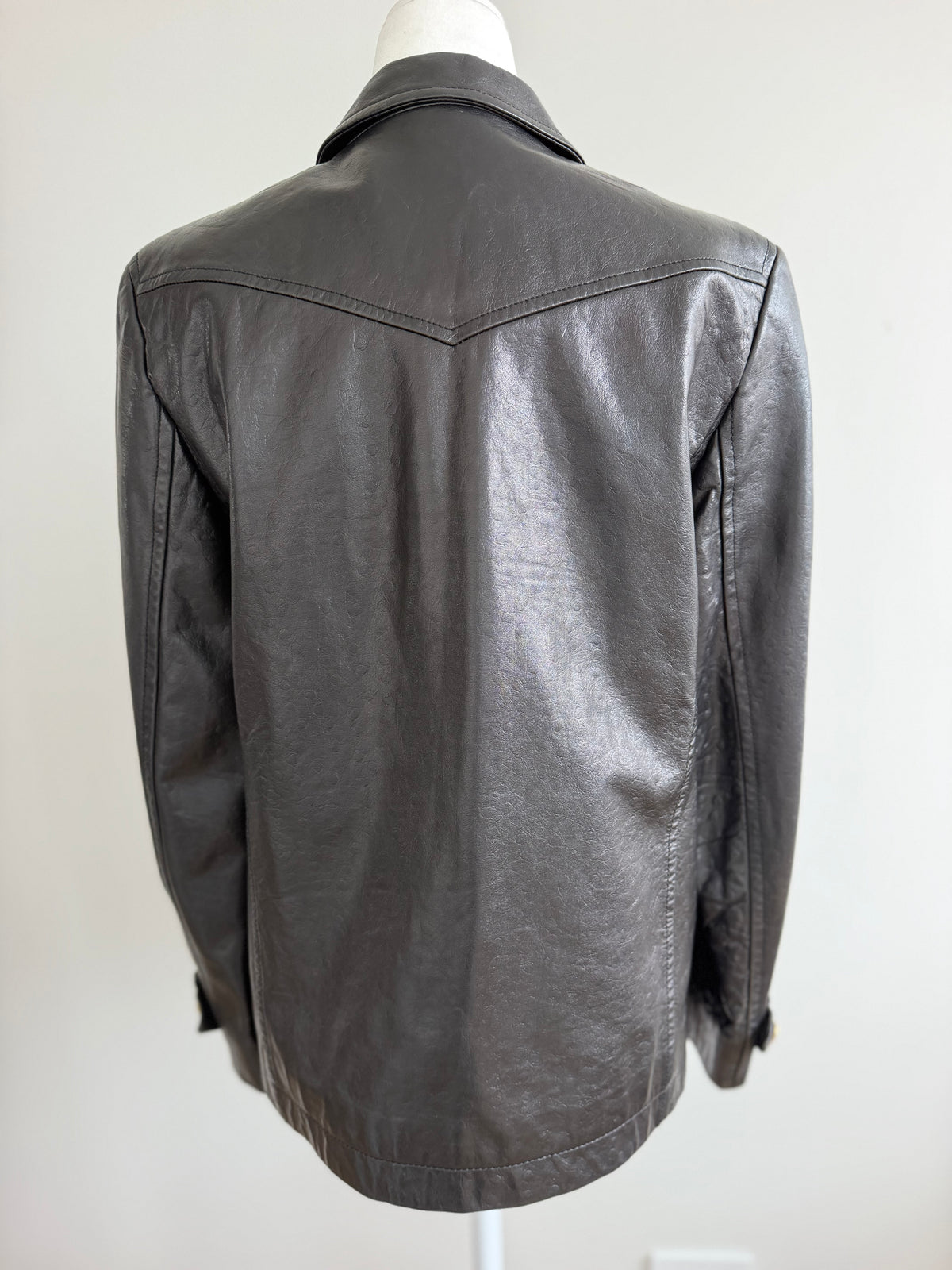 Escada Margaretha Ley Black Nappa Leather Zip Jacket