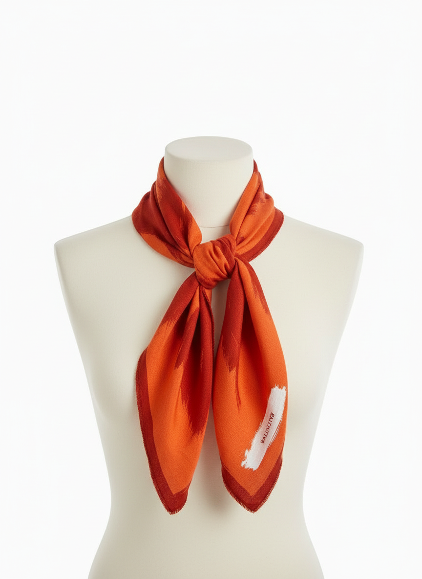 Archival Balenciaga 90s abstract Scarf