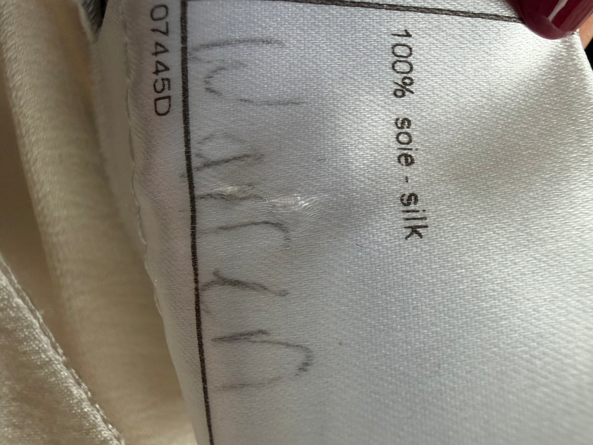 Chanel Boutique 1990s Ivory Silk Top