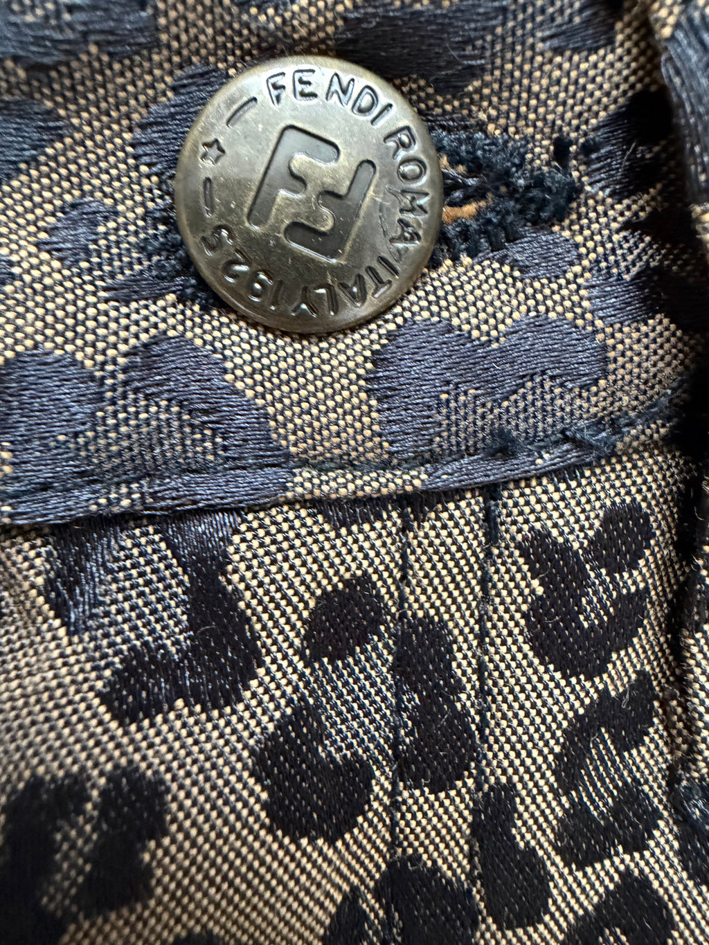 1990s Fendi Karl Lagerfeld Leopard Print Jeans Made in Italy