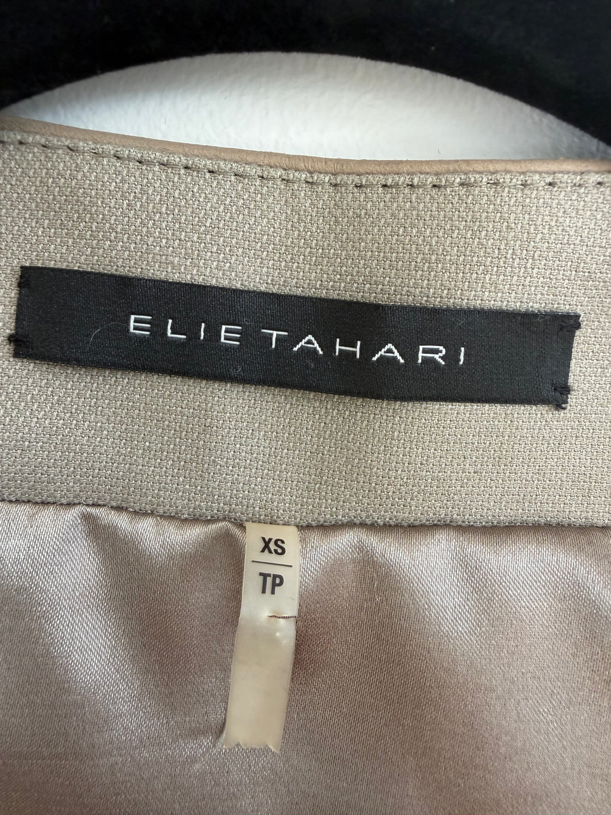 Elie Tahari Python-Effect Goat Suede & Leather Jacket