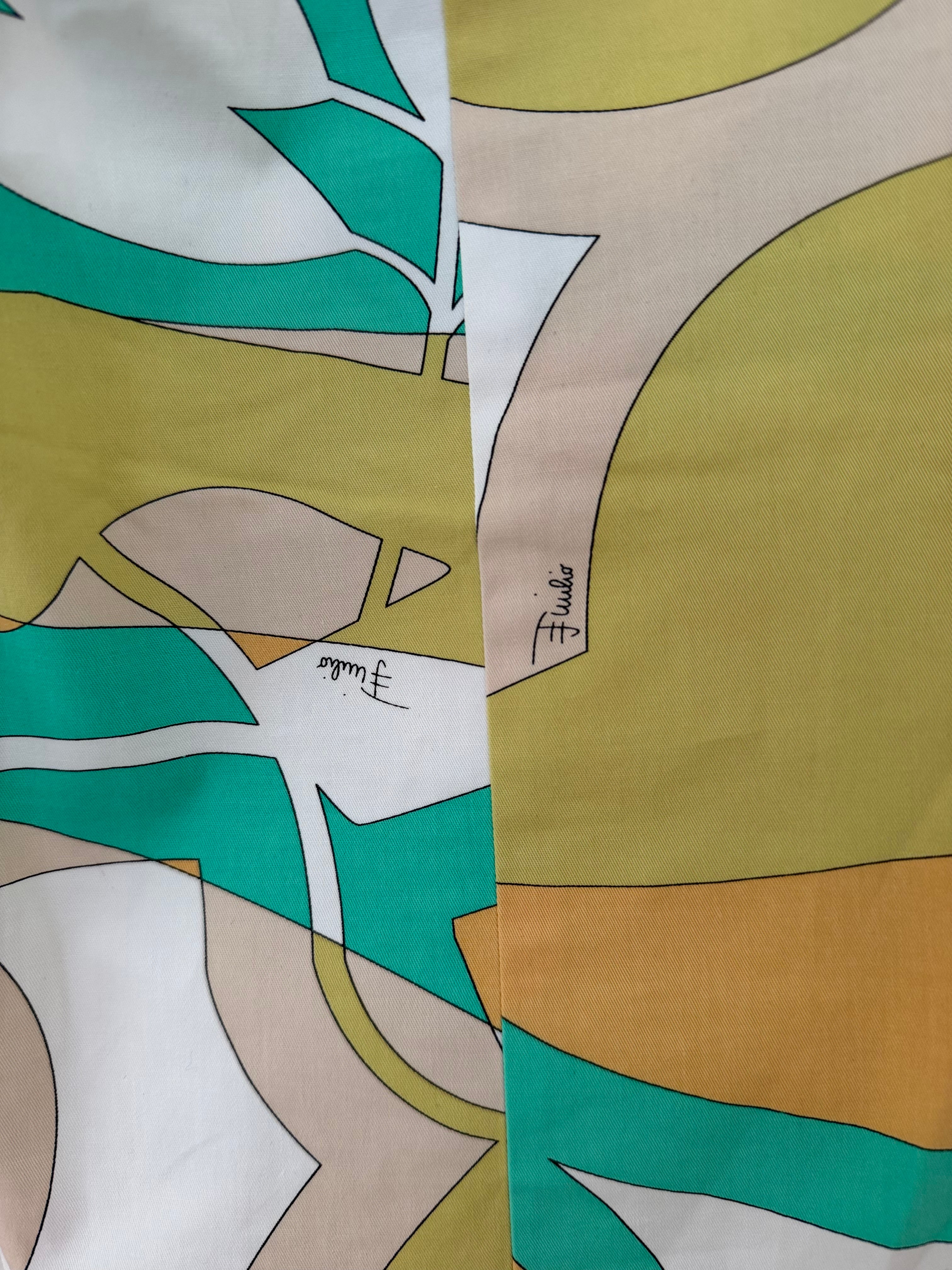 Emilio Pucci Abstract Print Straight-Leg Pants