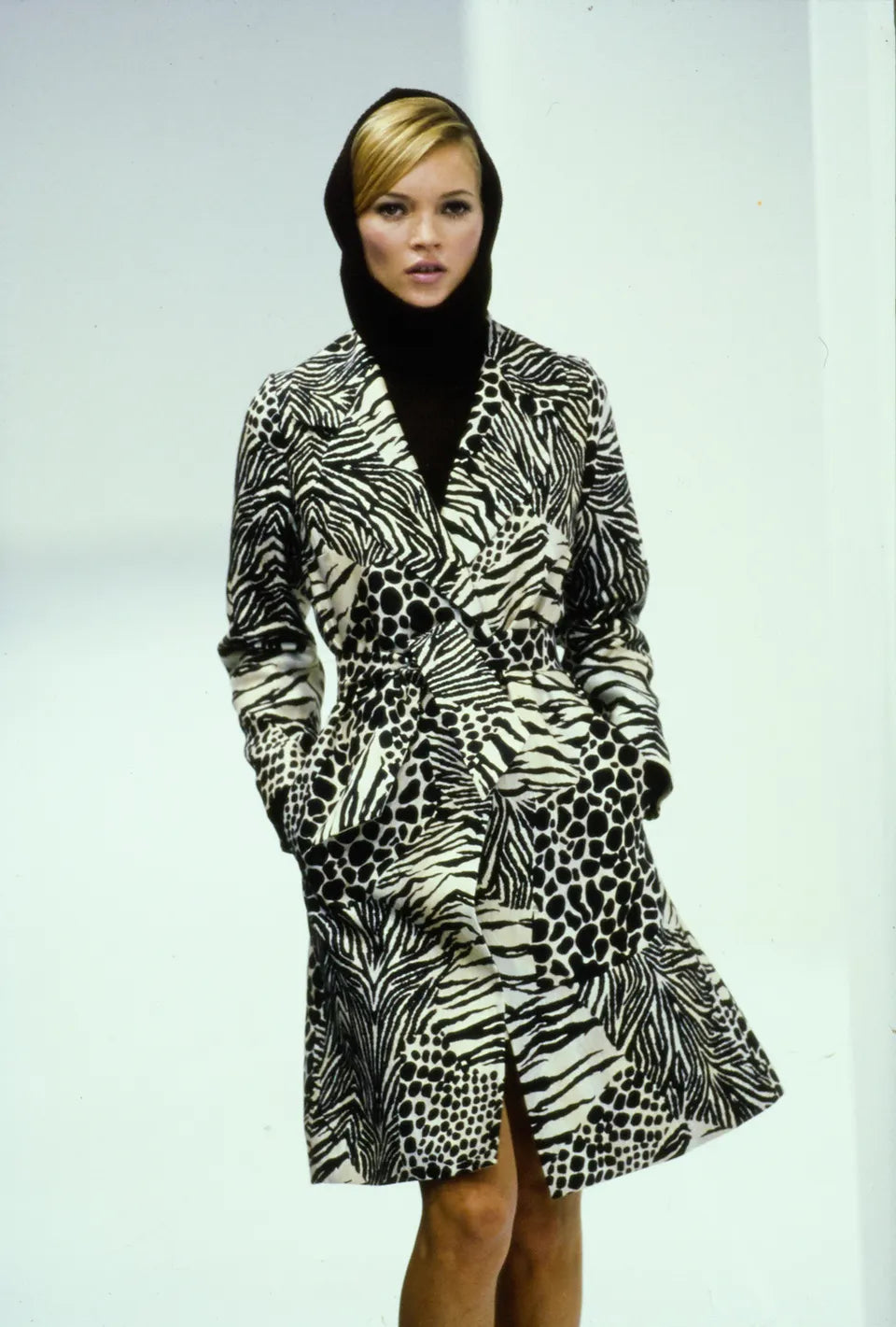 Dolce & Gabbana SS 1996 Silk Animal Print Blazer