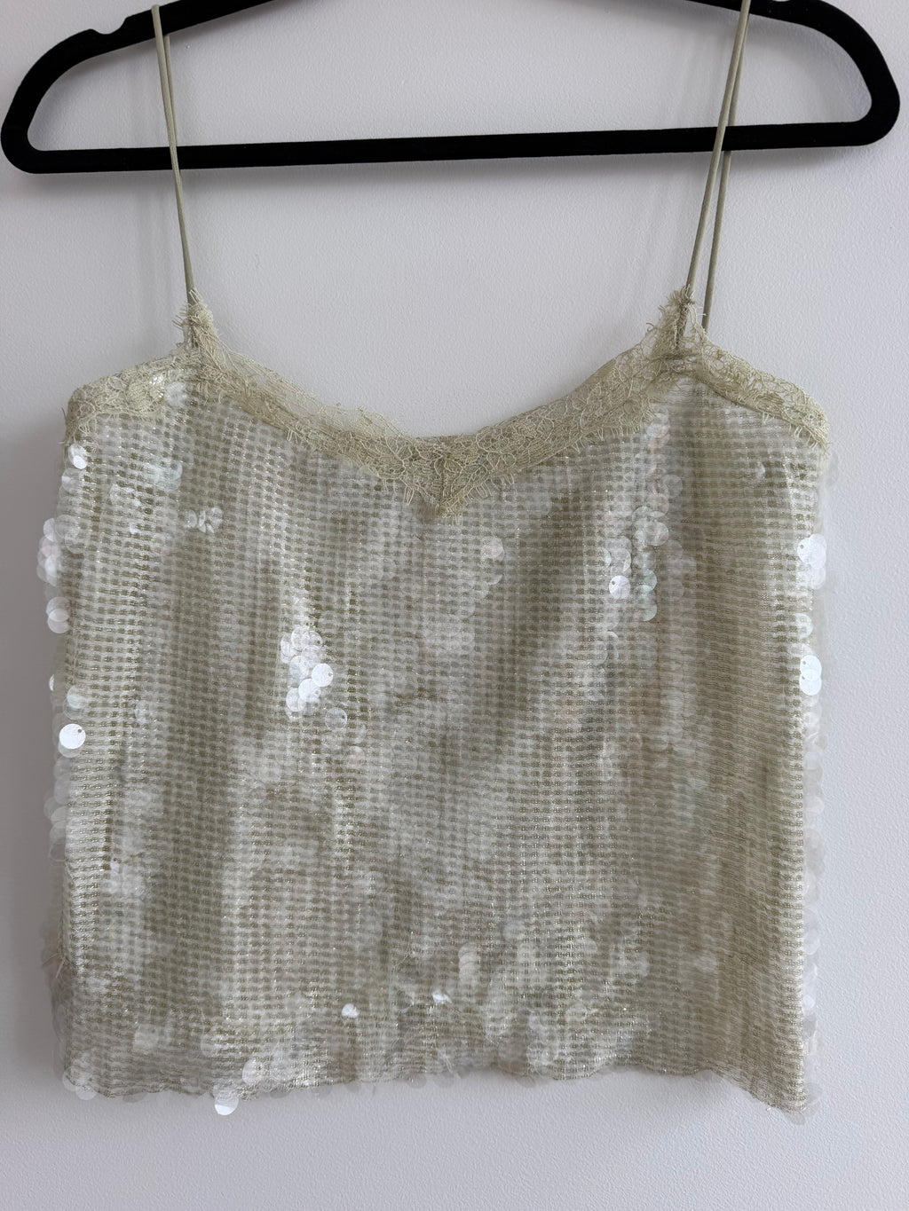 Y2K Sequin Lace Cami