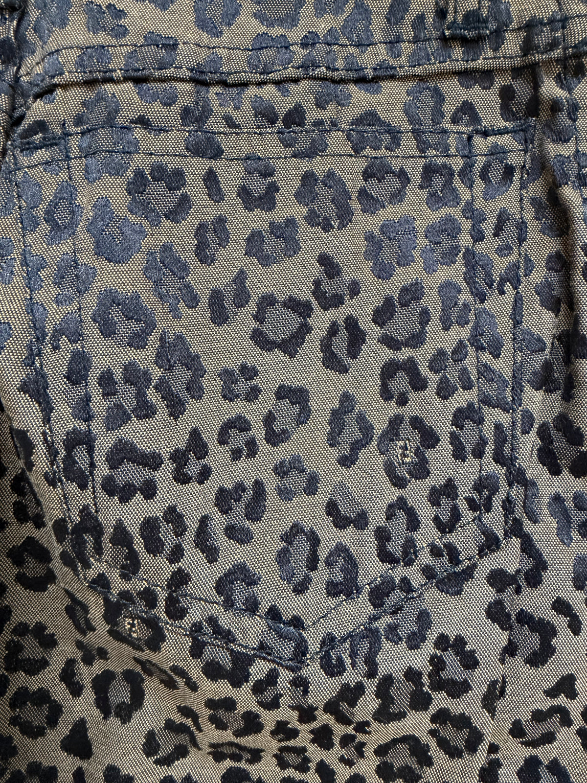 1990s Fendi Karl Lagerfeld Leopard Print Jeans Made in Italy