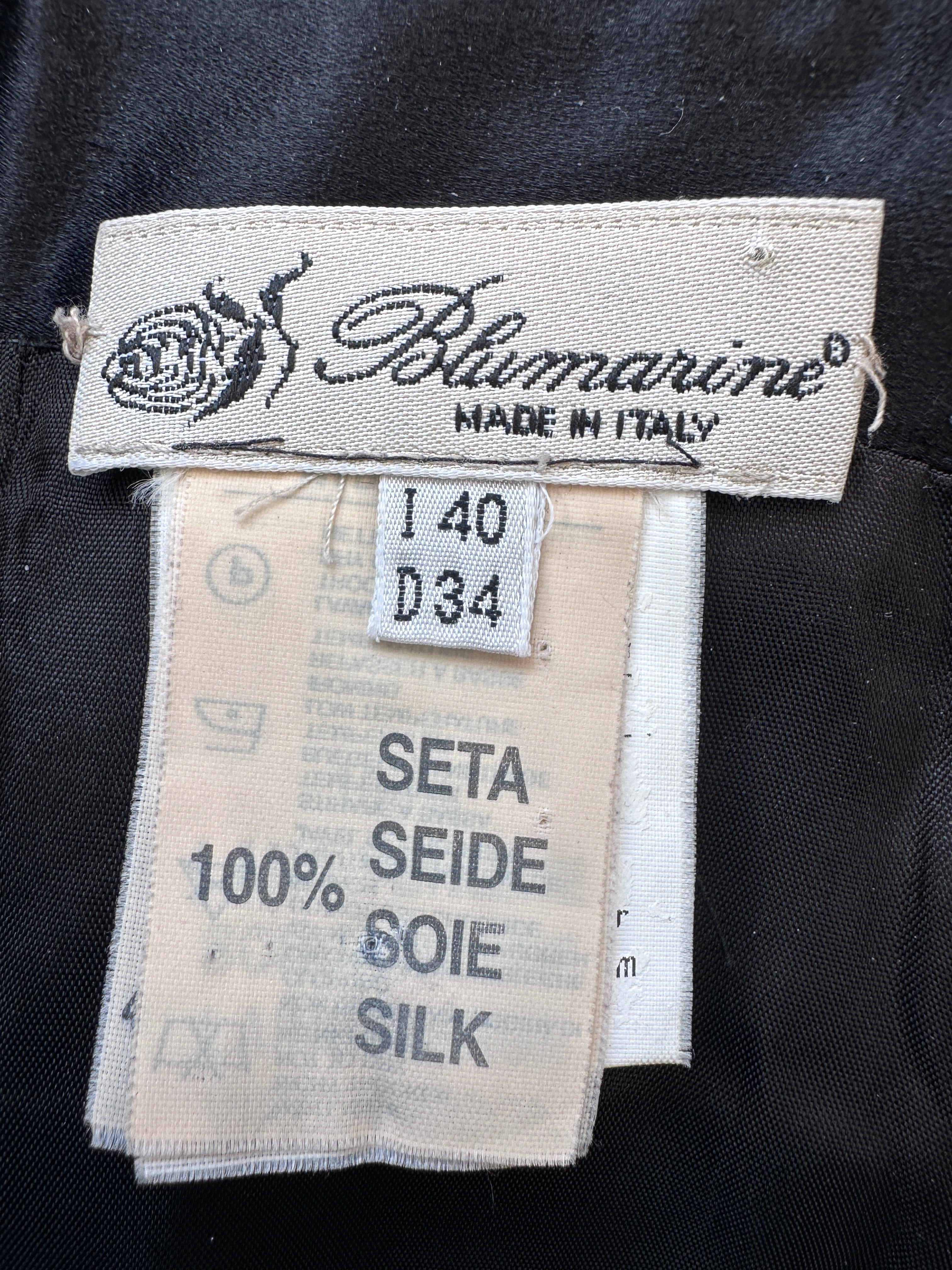 Blumarine 100% Silk Embroidered Skirt