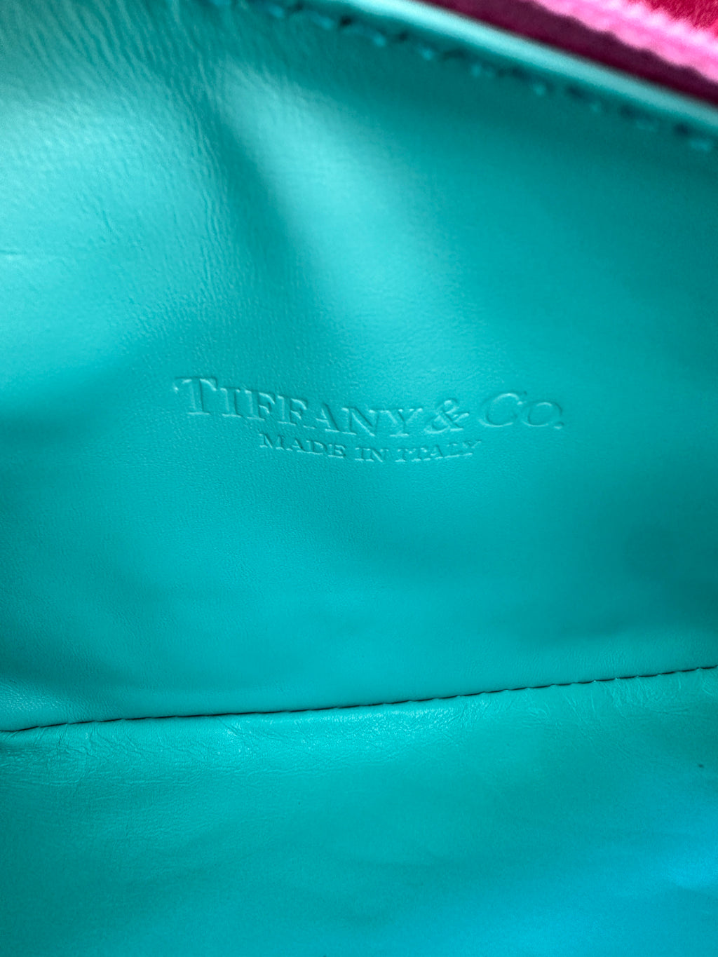 Rare Tiffany & Co. Hot Pink Reversible Suede & Metallic Tote