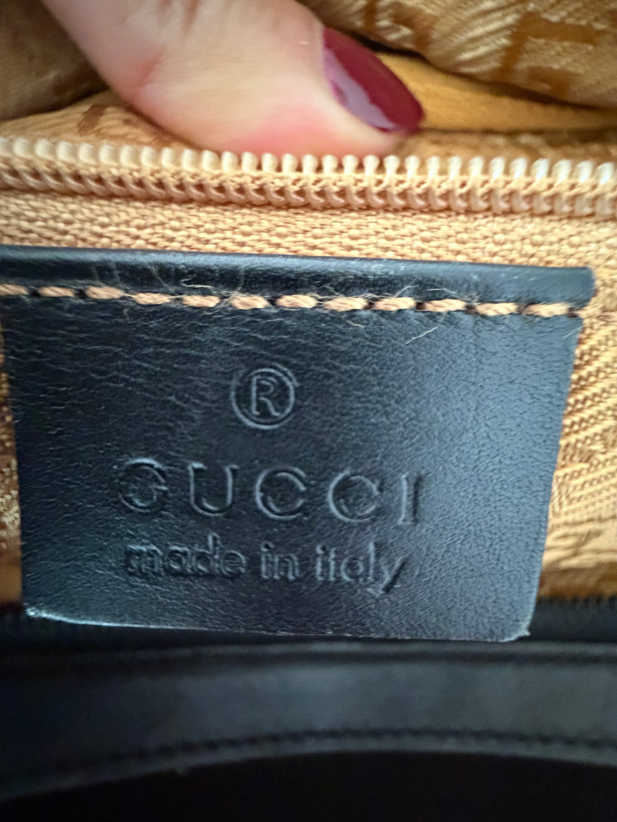 Vintage Gucci Dark Brown Suede Bamboo Handle Bag