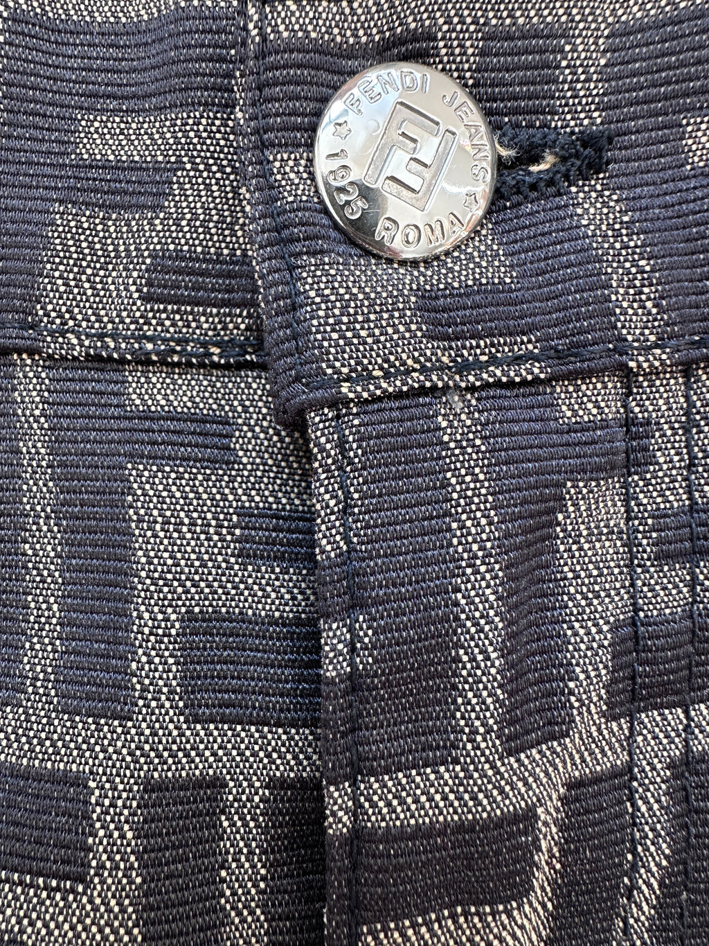 FENDI Vintage 1990s Zucca Logo Skirt