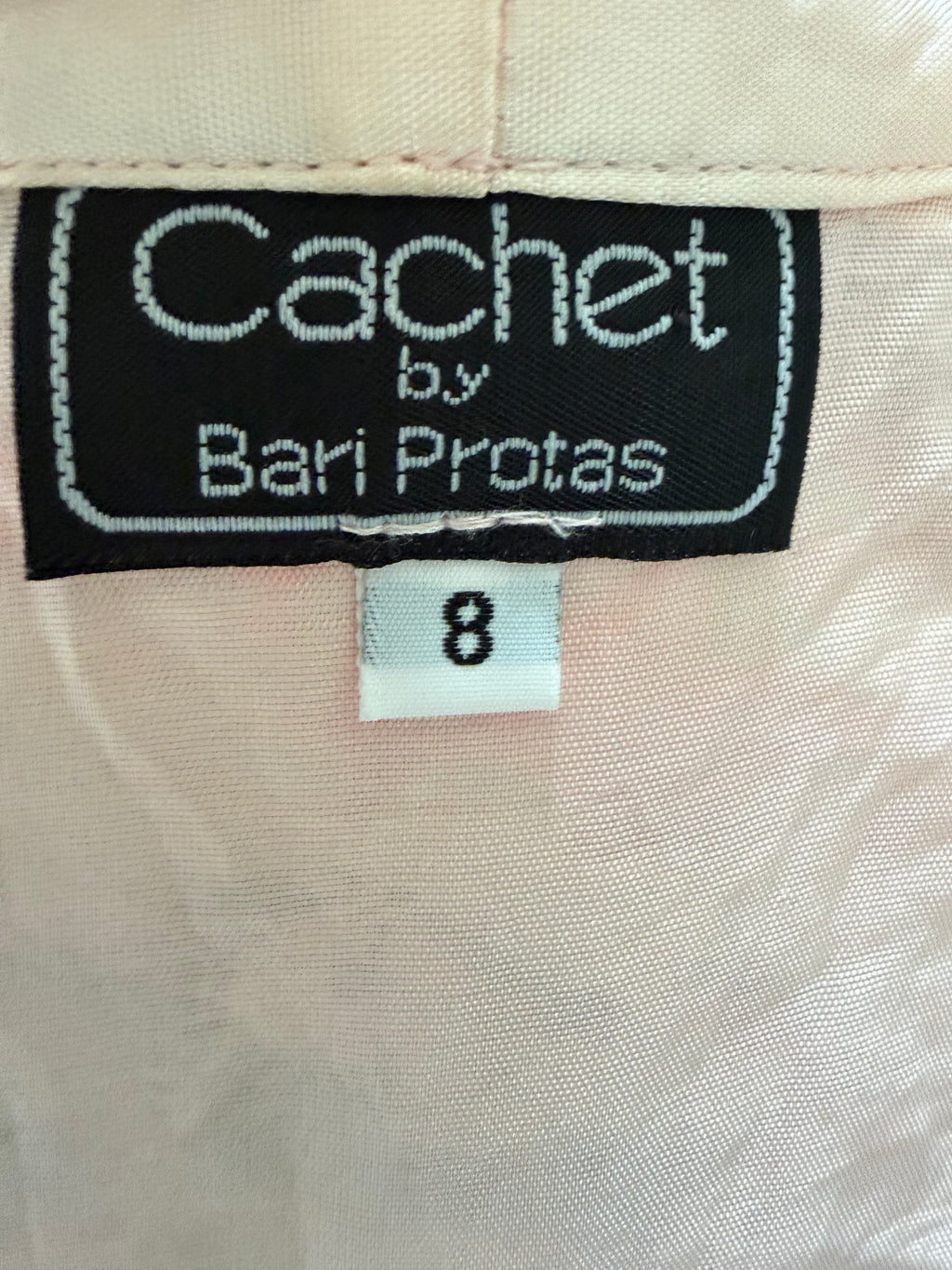Vintage Cachet by Bari Protas Blush Pink Lace Beaded Jacket