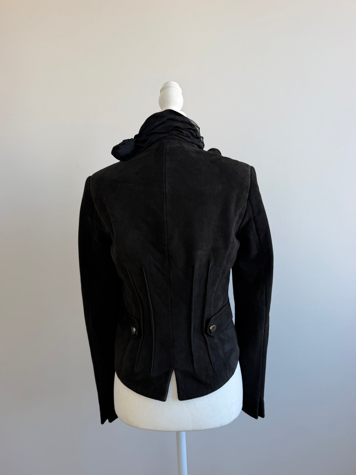 Class Roberto Cavalli Leather Rosette Jacket - 2009