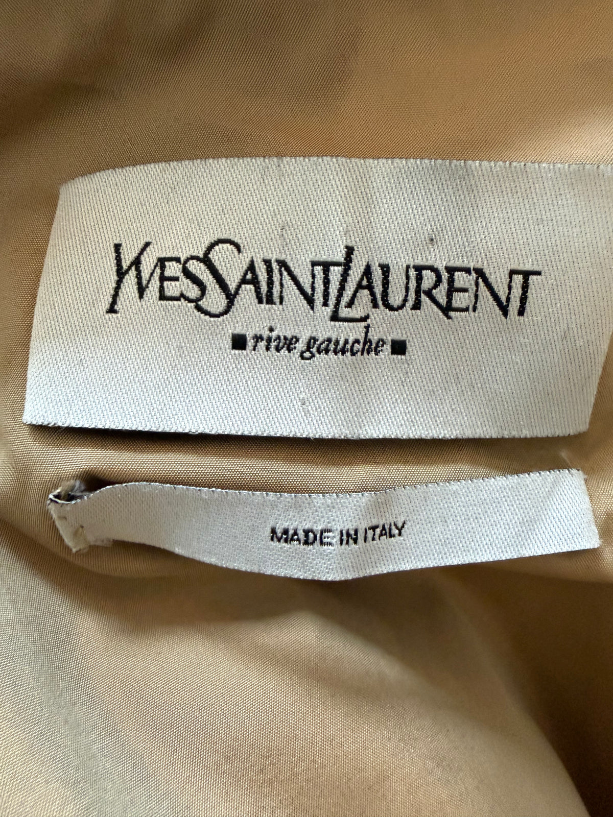 Yves Saint Laurent Rive Gauche trench coat - Tom Ford’s Fall/Winter 2004 collection