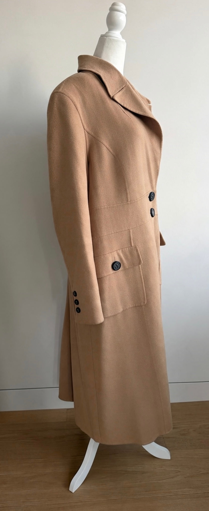 ESCADA 100% Cashmere Camel Maxi Coat - 1990s