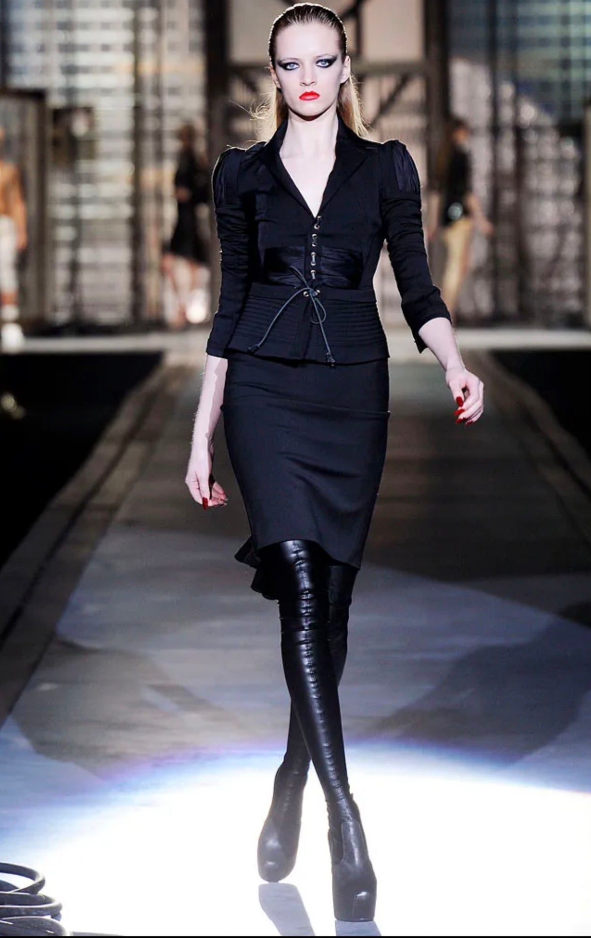 DSQUARED2 Fall/Winter 2010 Runway Corset Lace-Up Blazer