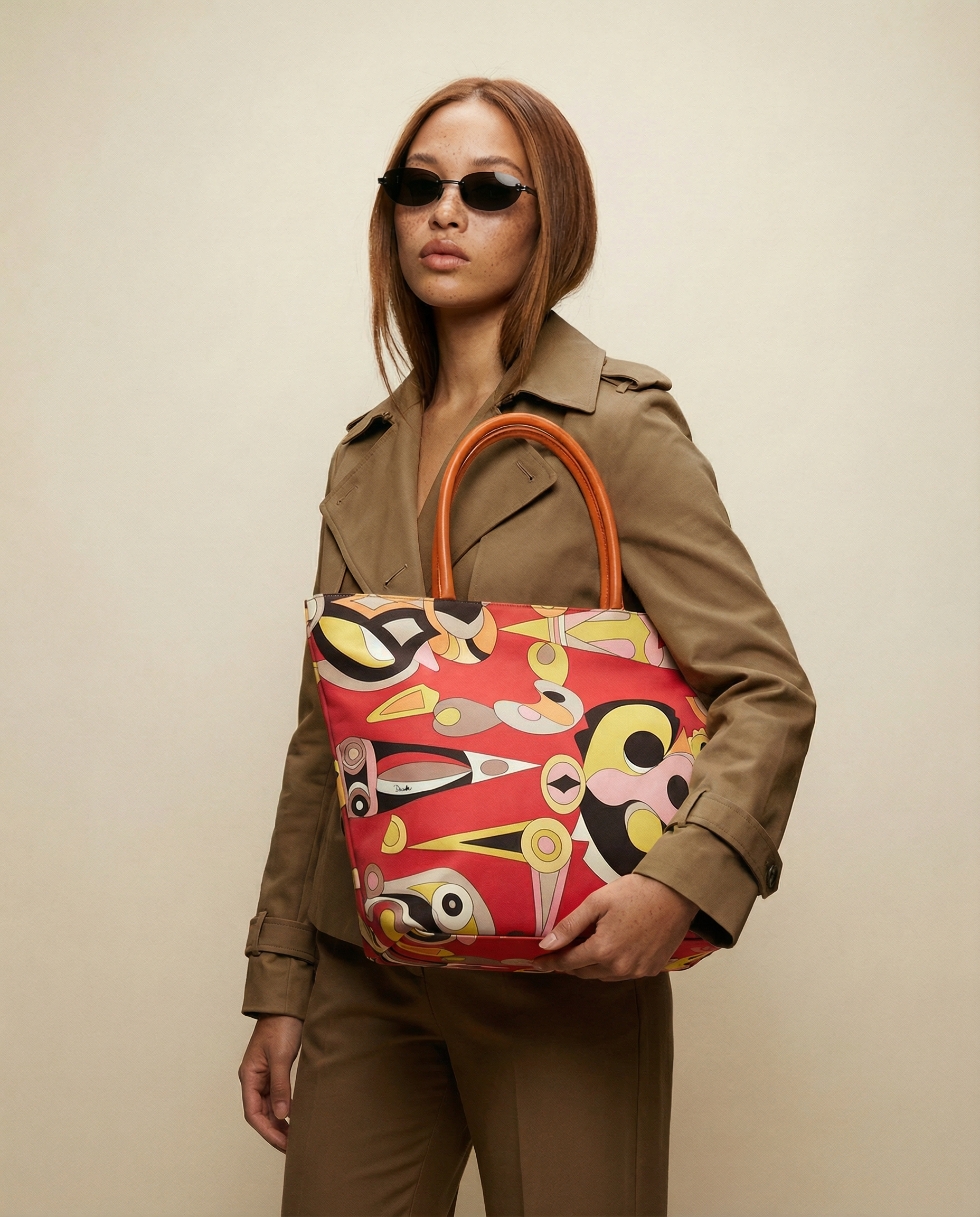 Emilio Pucci Vintage Canvas Tote - Early 2000s