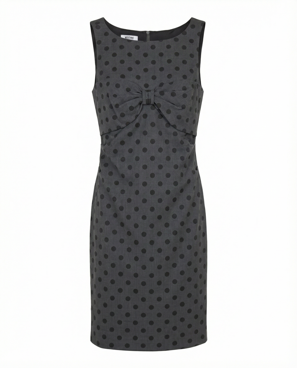 MOSCHINO Cheap & Chic Polka Dot Bow Sheath Dress