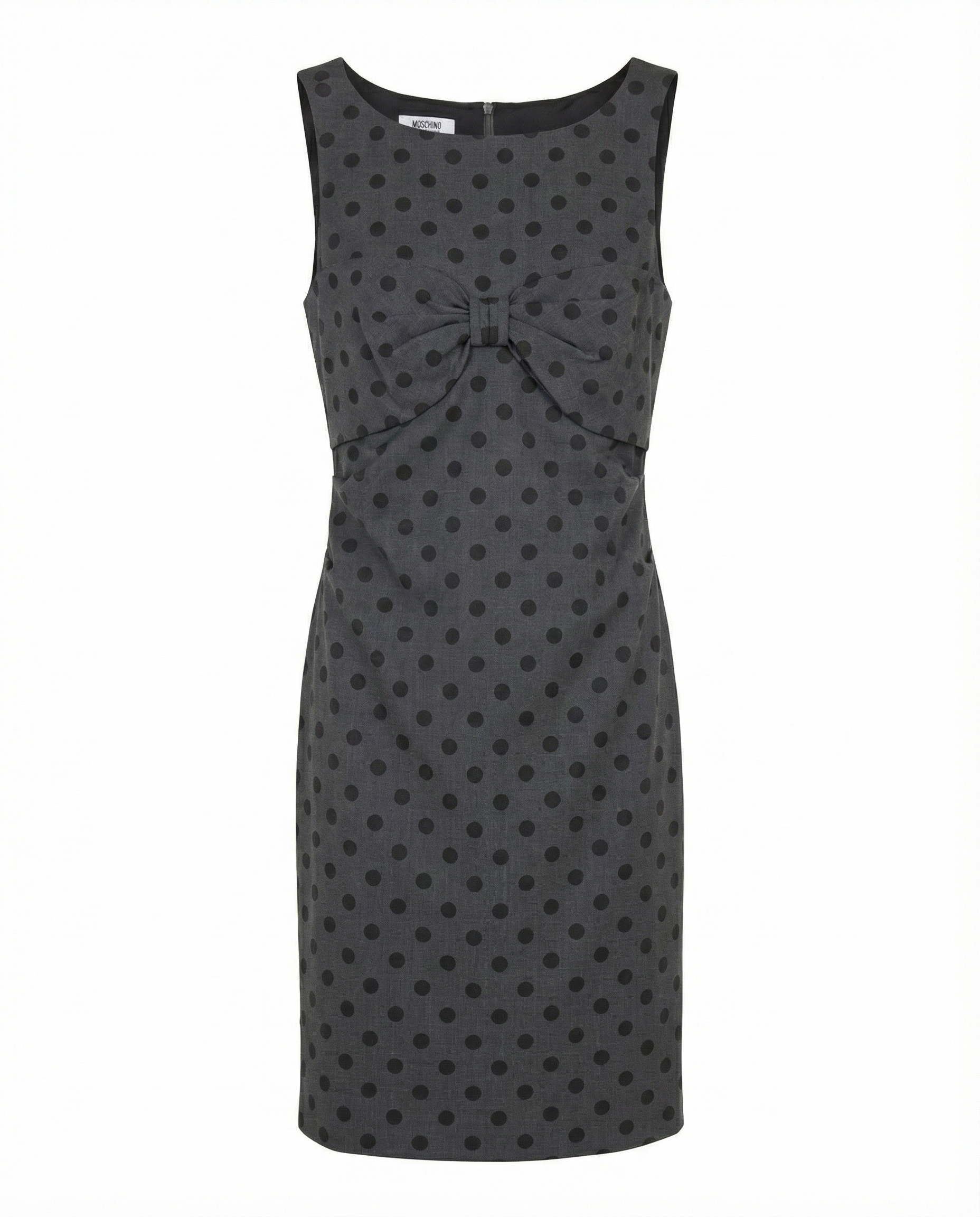MOSCHINO Cheap & Chic Polka Dot Bow Sheath Dress