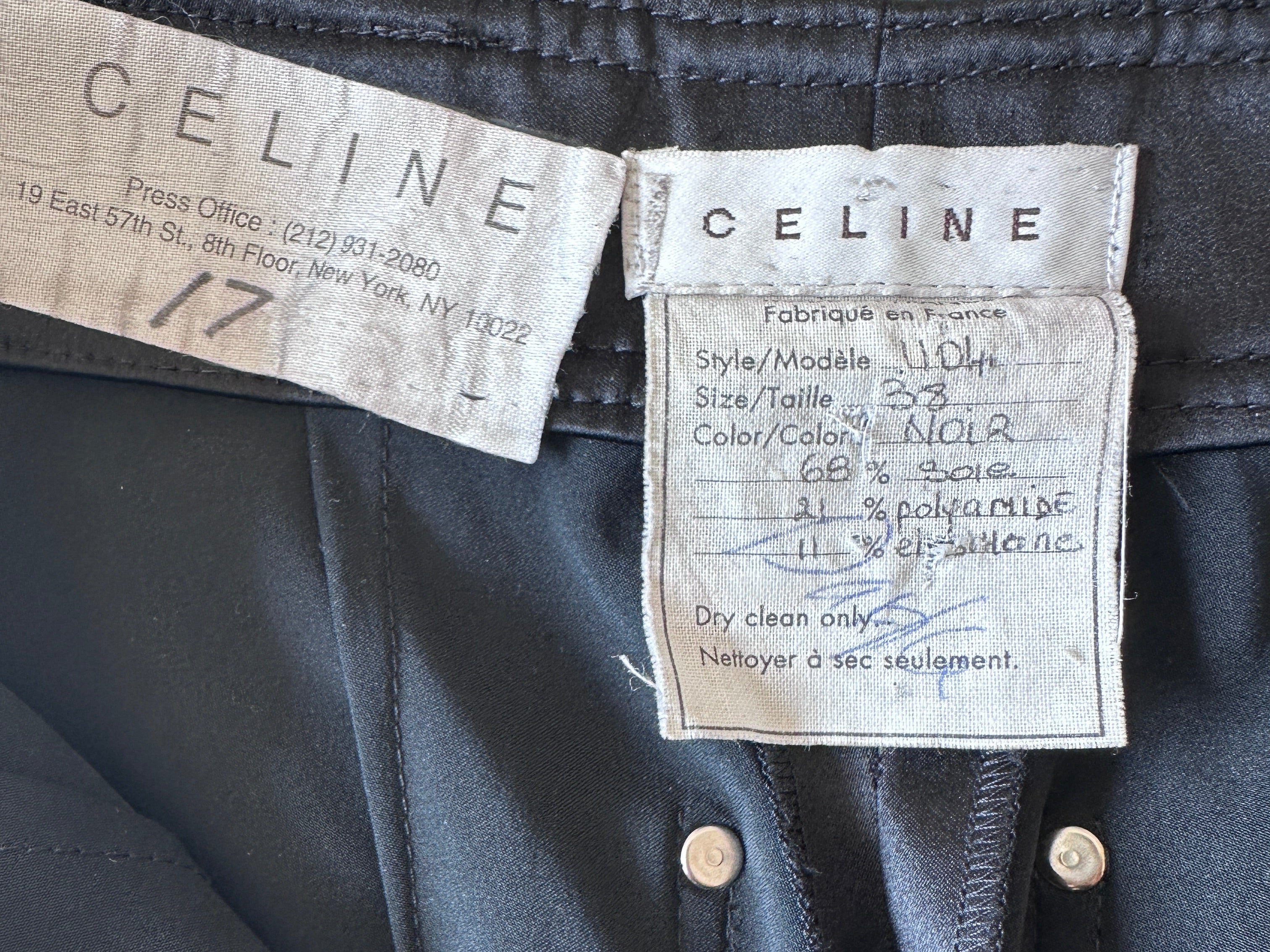 CELINE Runway Zip Detail Trousers –Fall 2003 Michael Kors Era