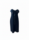 Moschino Black Convertible Fringe Halter Dress (AEFFE Era)