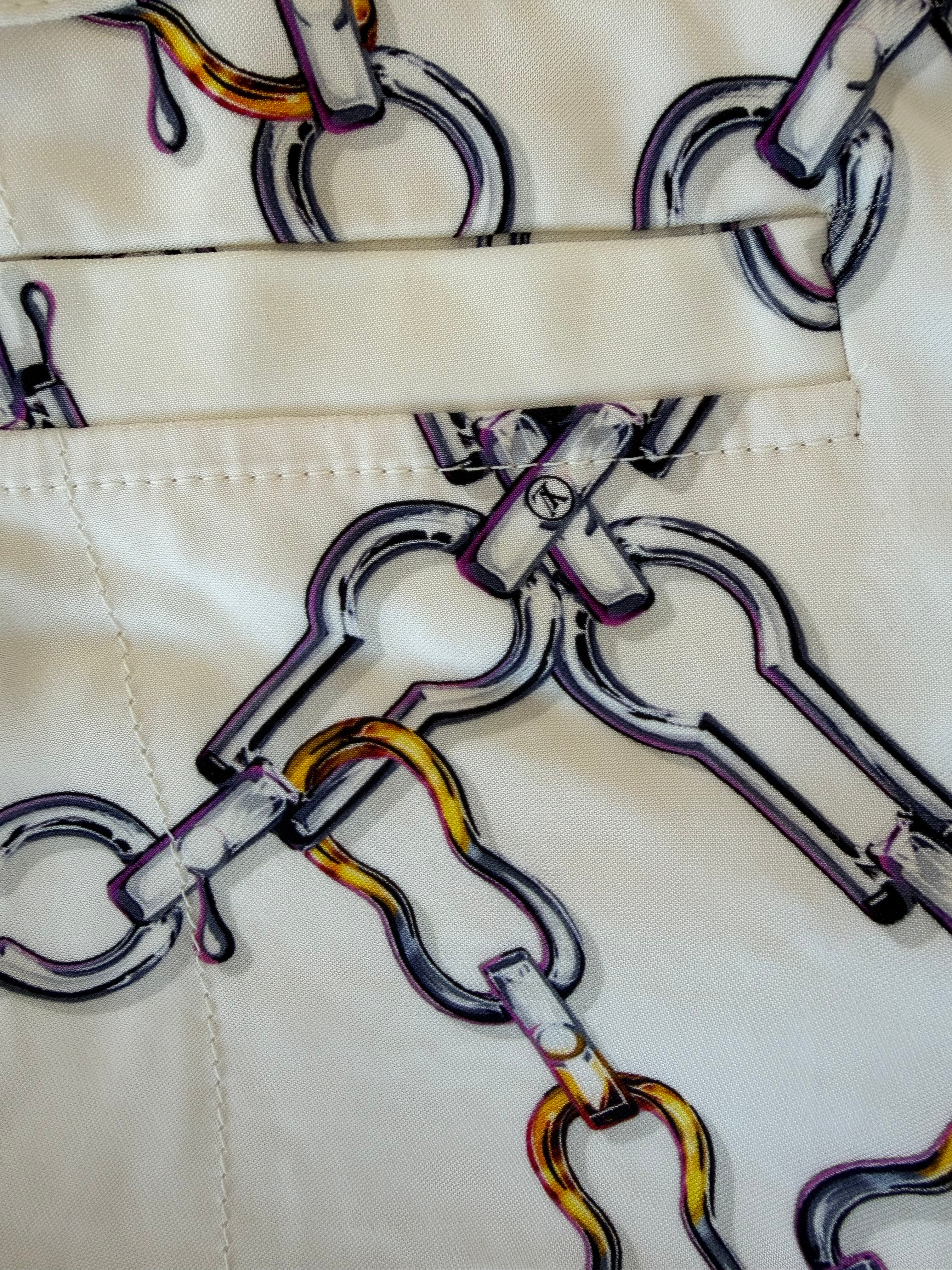 Louis Vuitton Chain Print Shorts | Size 38 | Y2K