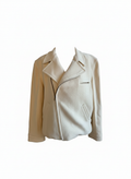 Ralph Lauren Collection Cream Wool Moto Jacket
