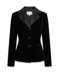 Vintage Oscar de la Renta for Saks Fifth Avenue Black Velvet Blazer