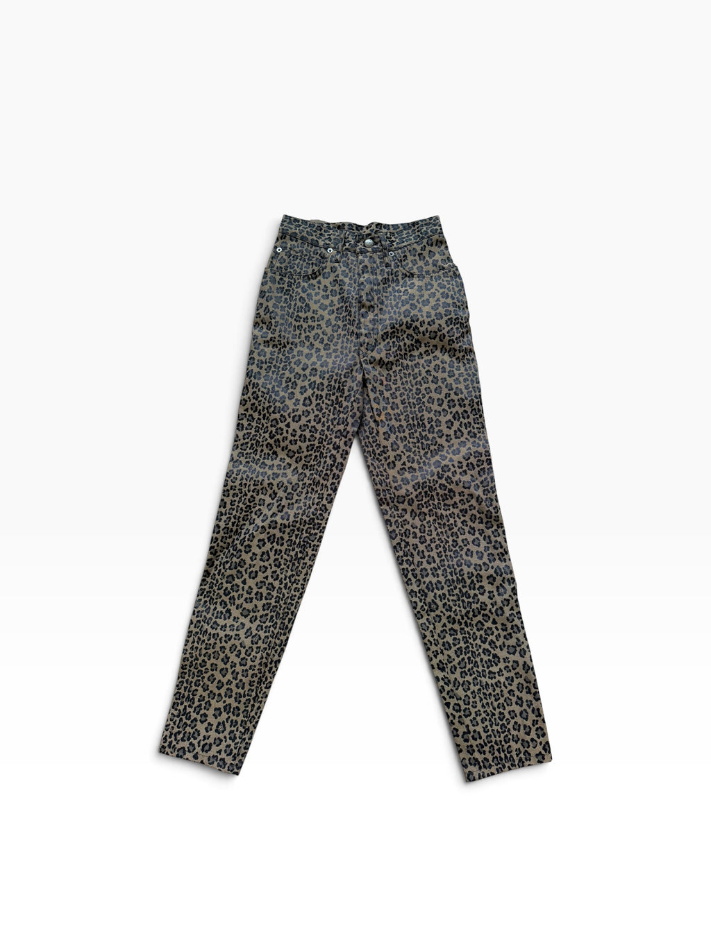 1990s Fendi Karl Lagerfeld Leopard Print Jeans Made in Italy