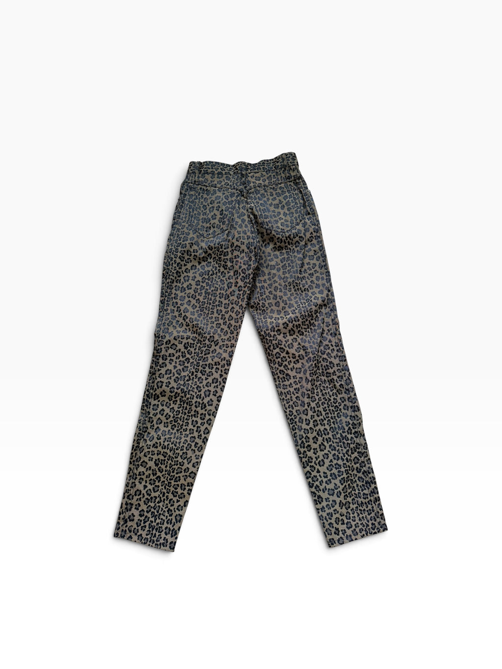 1990s Fendi Karl Lagerfeld Leopard Print Jeans Made in Italy