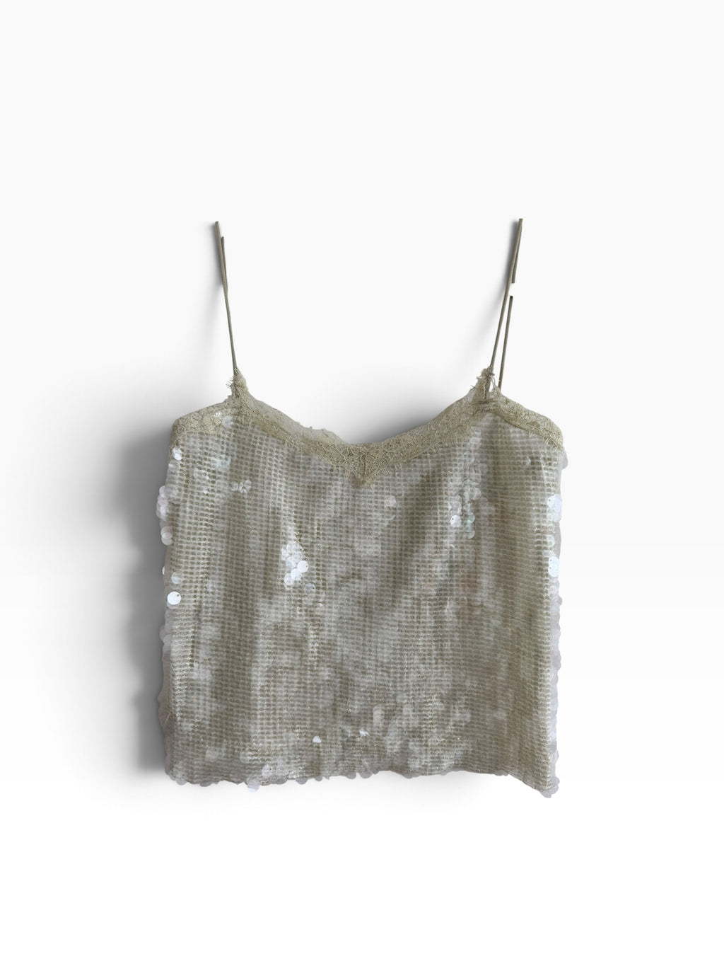 Y2K Sequin Lace Cami