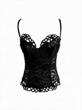 La Perla Black Lace Corset Camisole Bustier Top