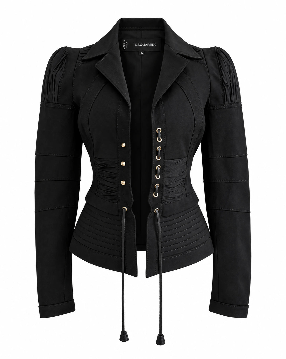 DSQUARED2 Fall/Winter 2010 Runway Corset Lace-Up Blazer