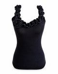 Vintage Marc by Marc Jacobs Rosette Ruffle Knit Tank Top