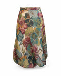 Moschino Cheap and Chic 100% Silk Floral Bubble Hem Skirt - late 90's