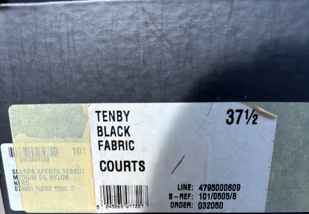Vintage Gucci “Tenby” GG Monogram Fabric Pumps - Early 2000s