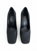 Vintage Gucci “Tenby” GG Monogram Fabric Pumps - Early 2000s