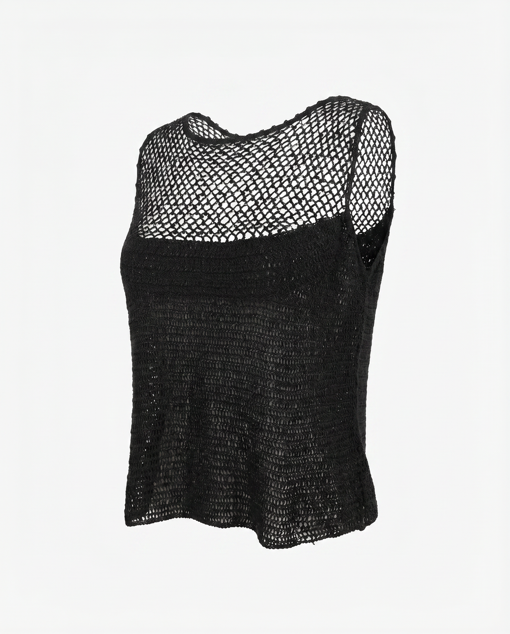 Vintage Cheap & Chic by Moschino Beaded Mesh Knit Top