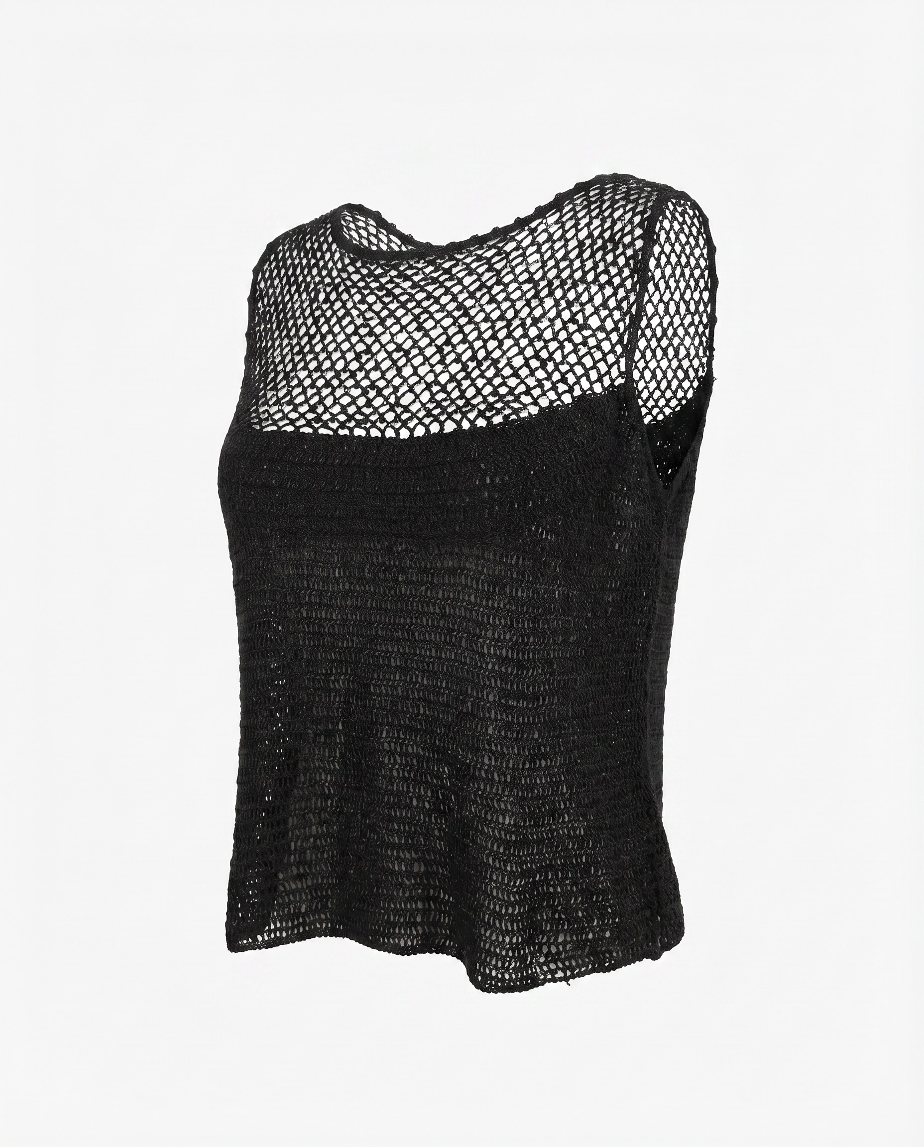 Vintage Cheap & Chic by Moschino Beaded Mesh Knit Top