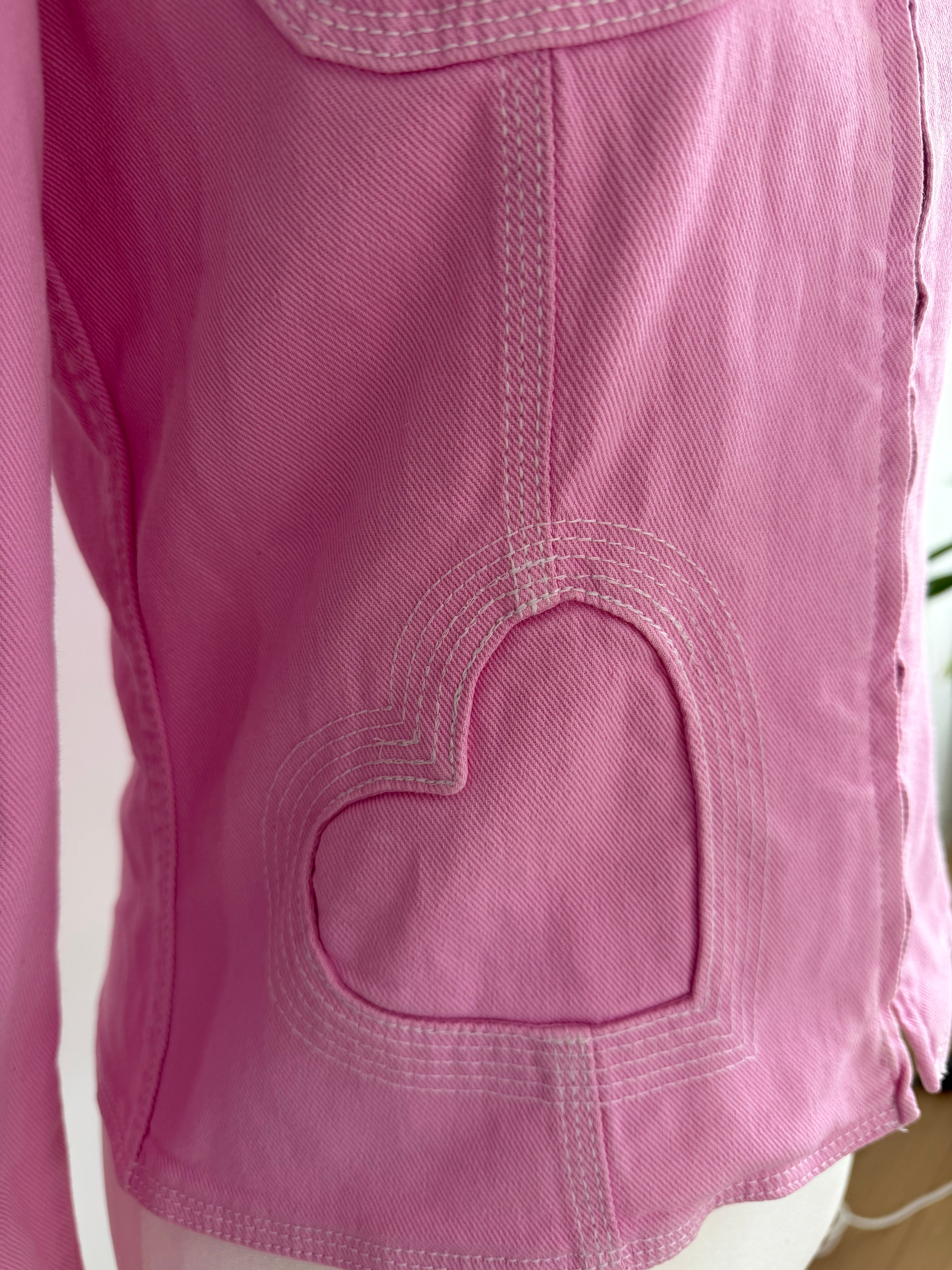 Vintage Moschino Jeans Pink Fitted Jacket (Y2K)