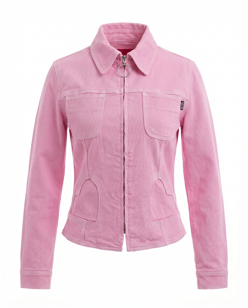 Vintage Moschino Jeans Pink Fitted Jacket (Y2K)