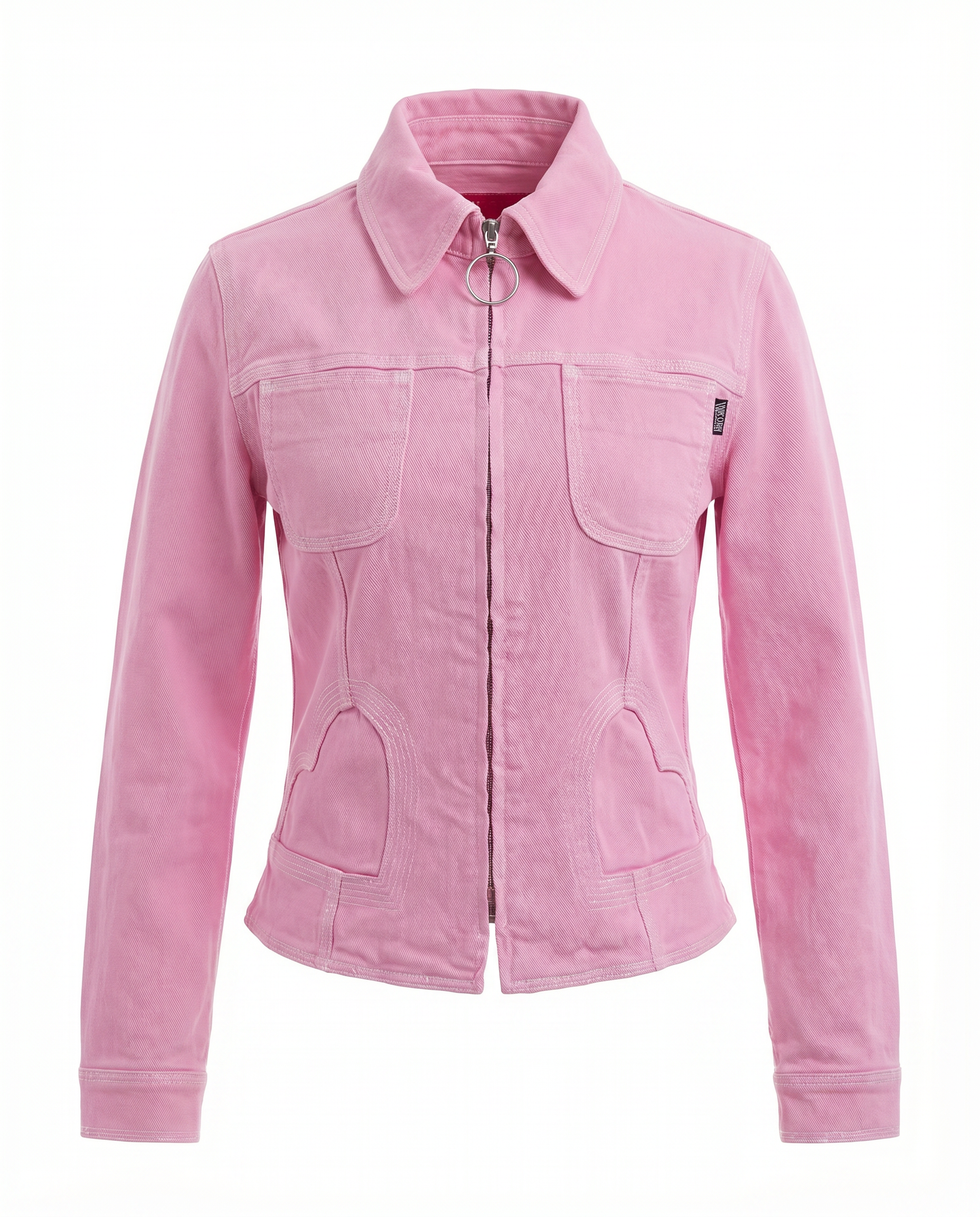 Vintage Moschino Jeans Pink Fitted Jacket (Y2K)